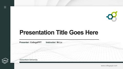 Geisenheim University Thesis Proposal/Graduation Defense PPT Template