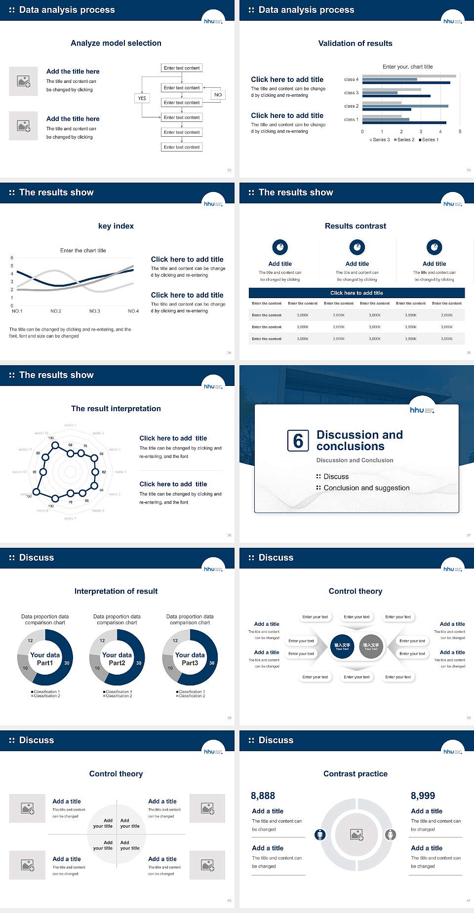 Heinrich Heine University Düsseldorf Graduation Thesis Defense PPT Template4:3 ratio PPT effect preview image5