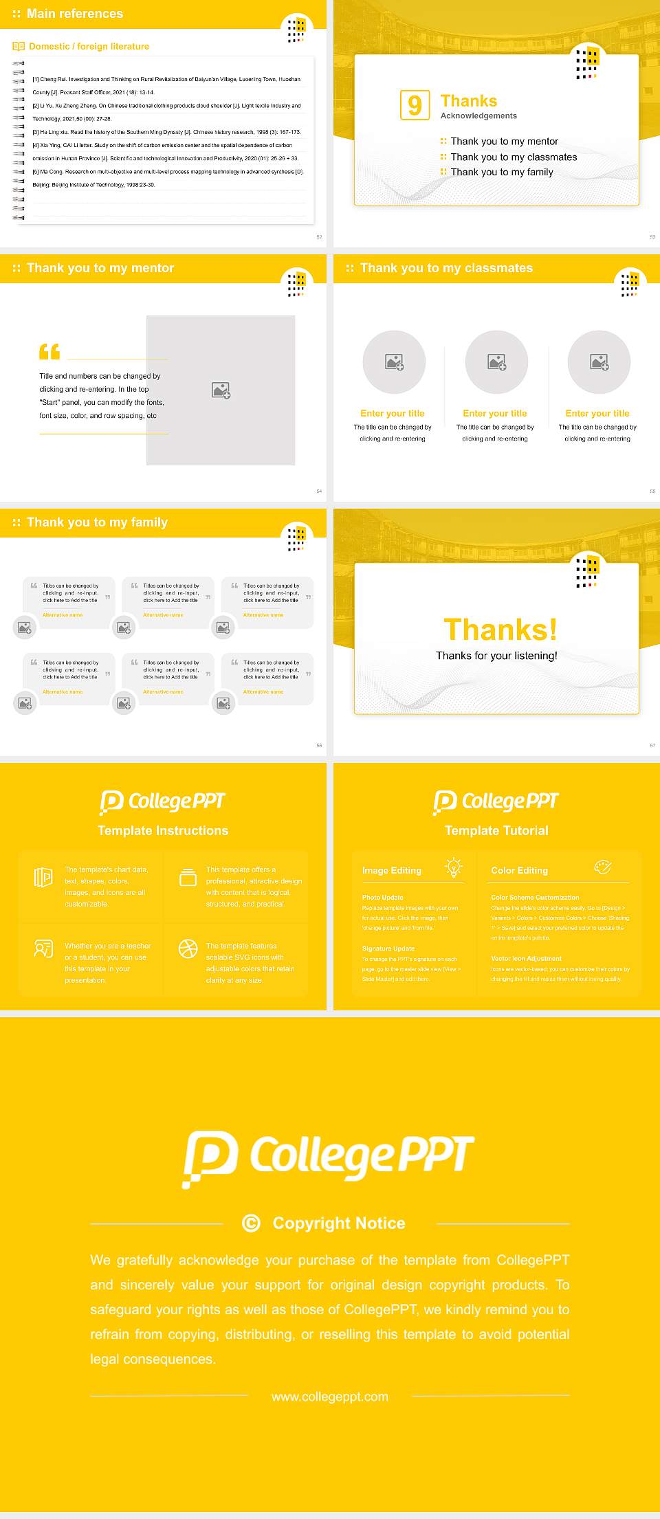 German University of Administrative Sciences Speyer Graduation Thesis Defense PPT Template4:3 ratio PPT effect preview image7
