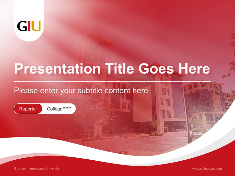 German International University Lecture Sharing and Networking Event PPT Template4:3 ratio PPT effect preview image4