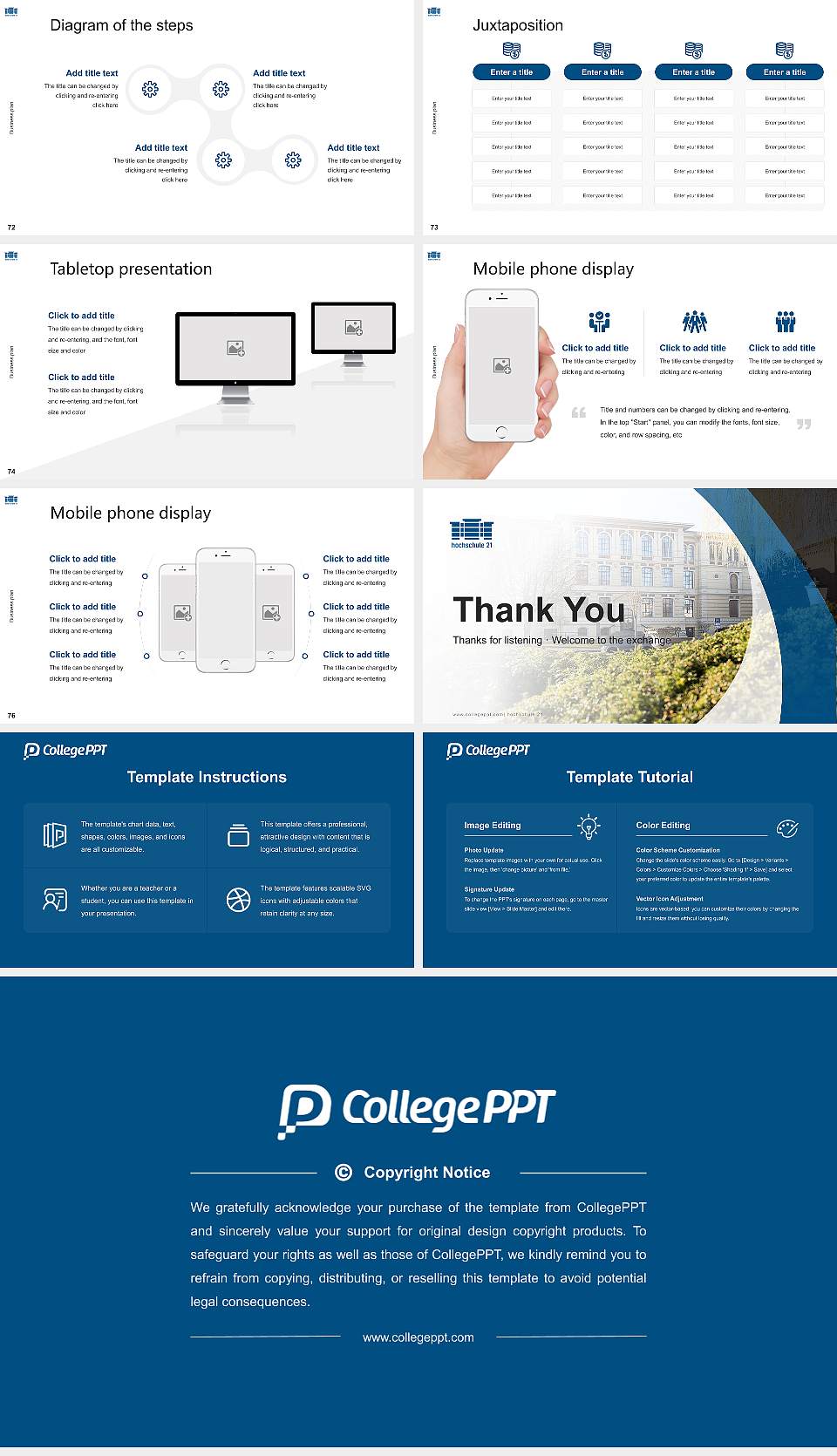 hochschule 21 Competition/Entrepreneurship Contest PPT Template16:9 ratio PPT effect preview image9