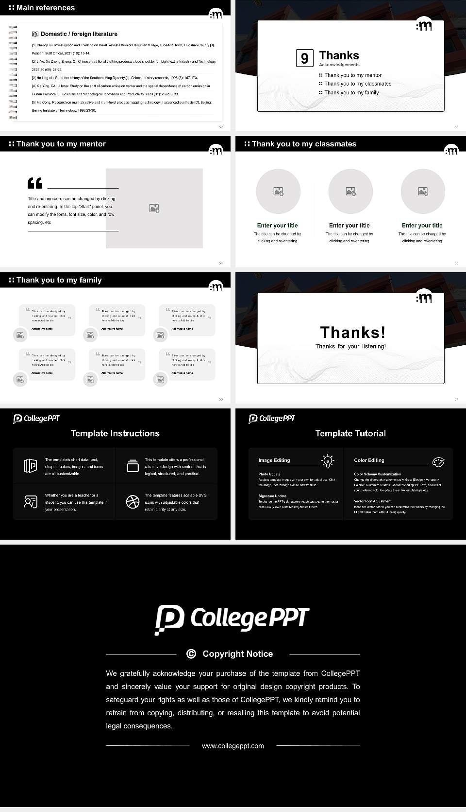 Cologne University of Music and Dance Graduation Thesis Defense PPT Template16:9 ratio PPT effect preview image7