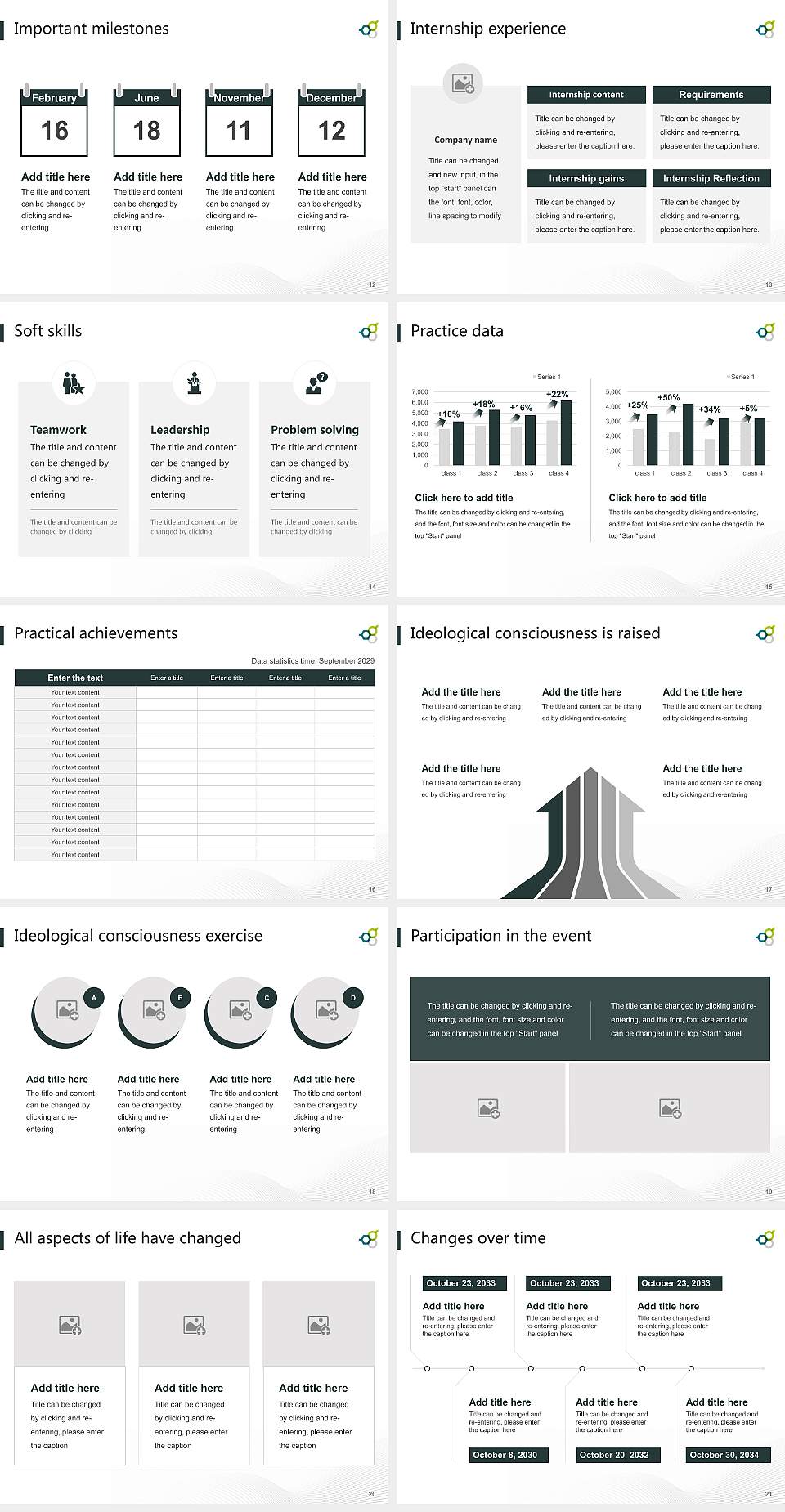 Geisenheim University National Scholarship Defense PPT Template4:3 ratio PPT effect preview image3