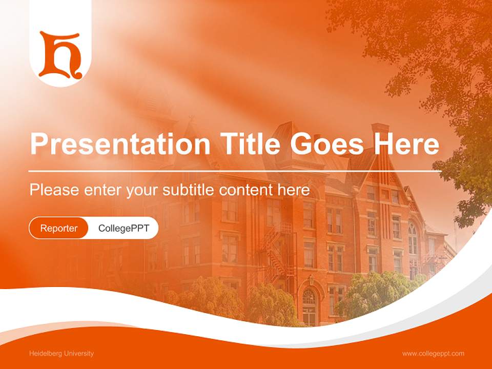 Heidelberg University Lecture Sharing and Networking Event PPT Template4:3 ratio PPT effect preview image4