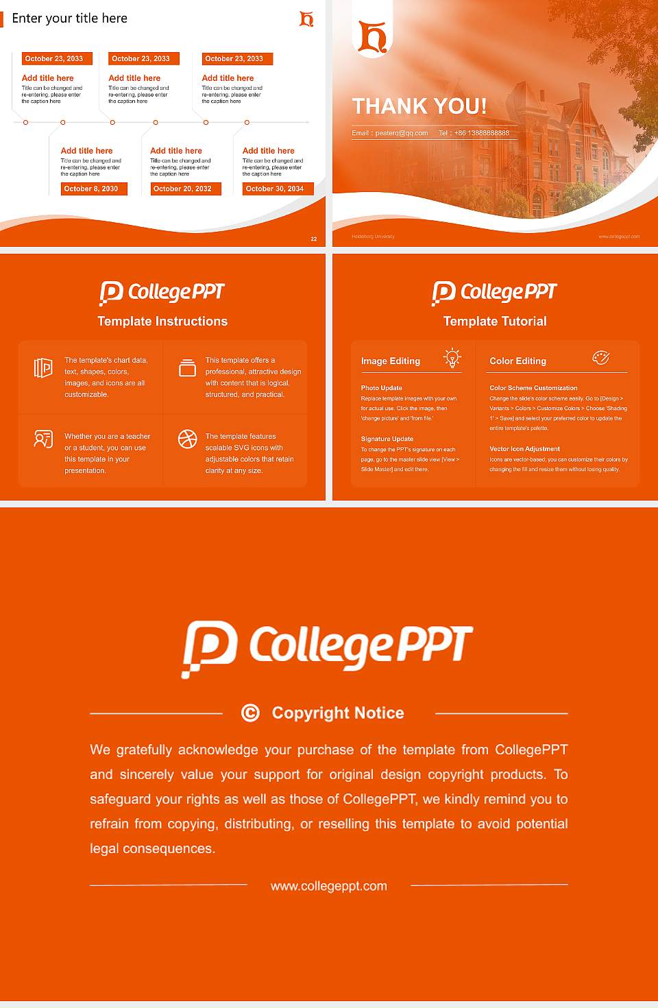 Heidelberg University Lecture Sharing and Networking Event PPT Template4:3 ratio PPT effect preview image4