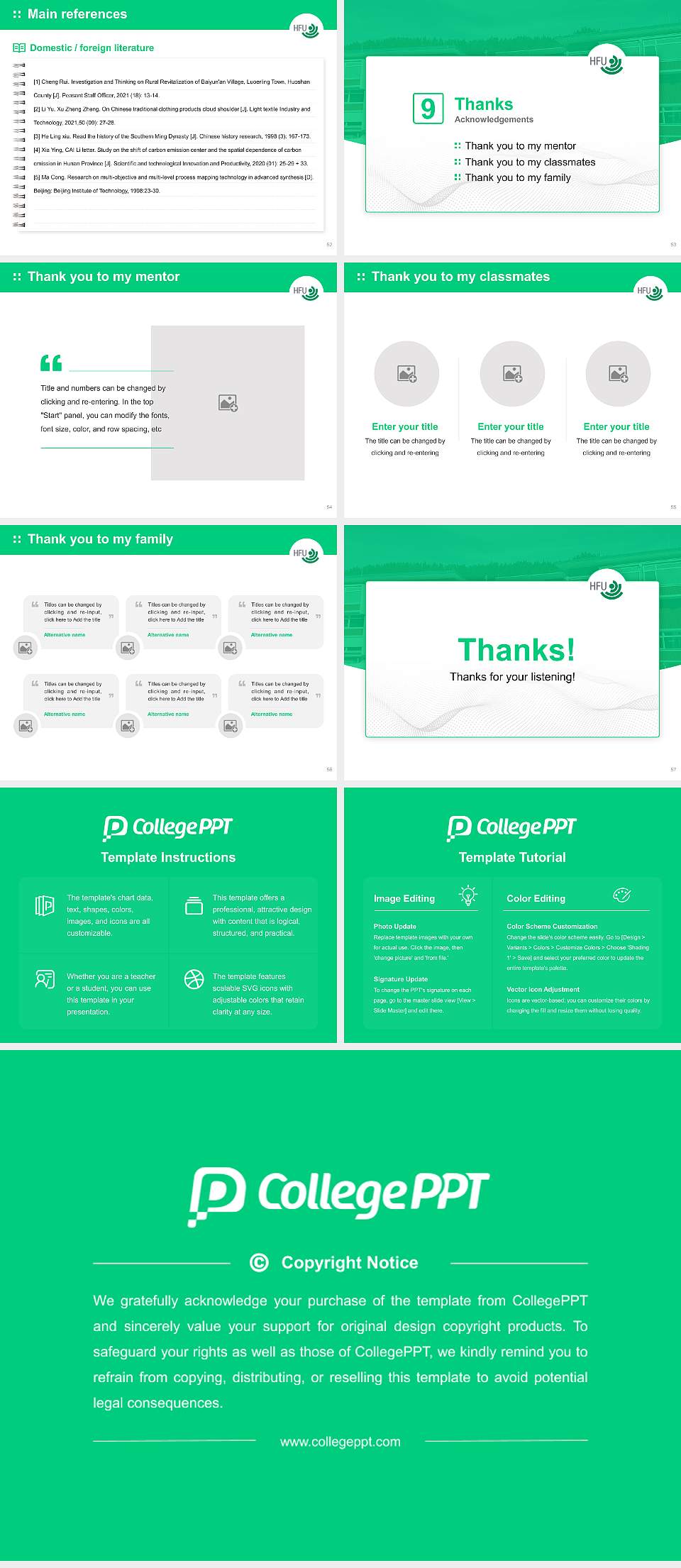 Furtwangen University Graduation Thesis Defense PPT Template4:3 ratio PPT effect preview image7