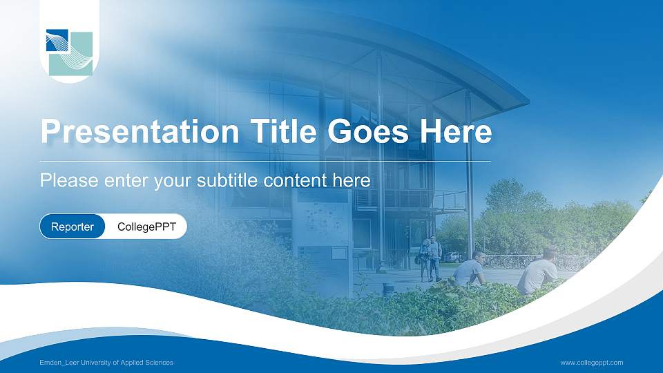 Emden_Leer University of Applied Sciences Lecture Sharing and Networking Event PPT Template16:9 ratio PPT effect preview image