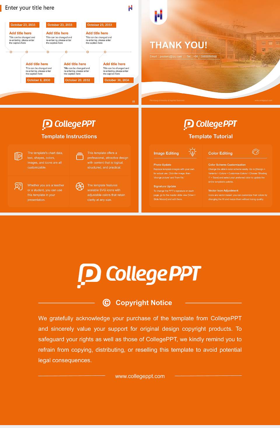 Flensburg University of Applied Sciences Lecture Sharing and Networking Event PPT Template4:3 ratio PPT effect preview image4