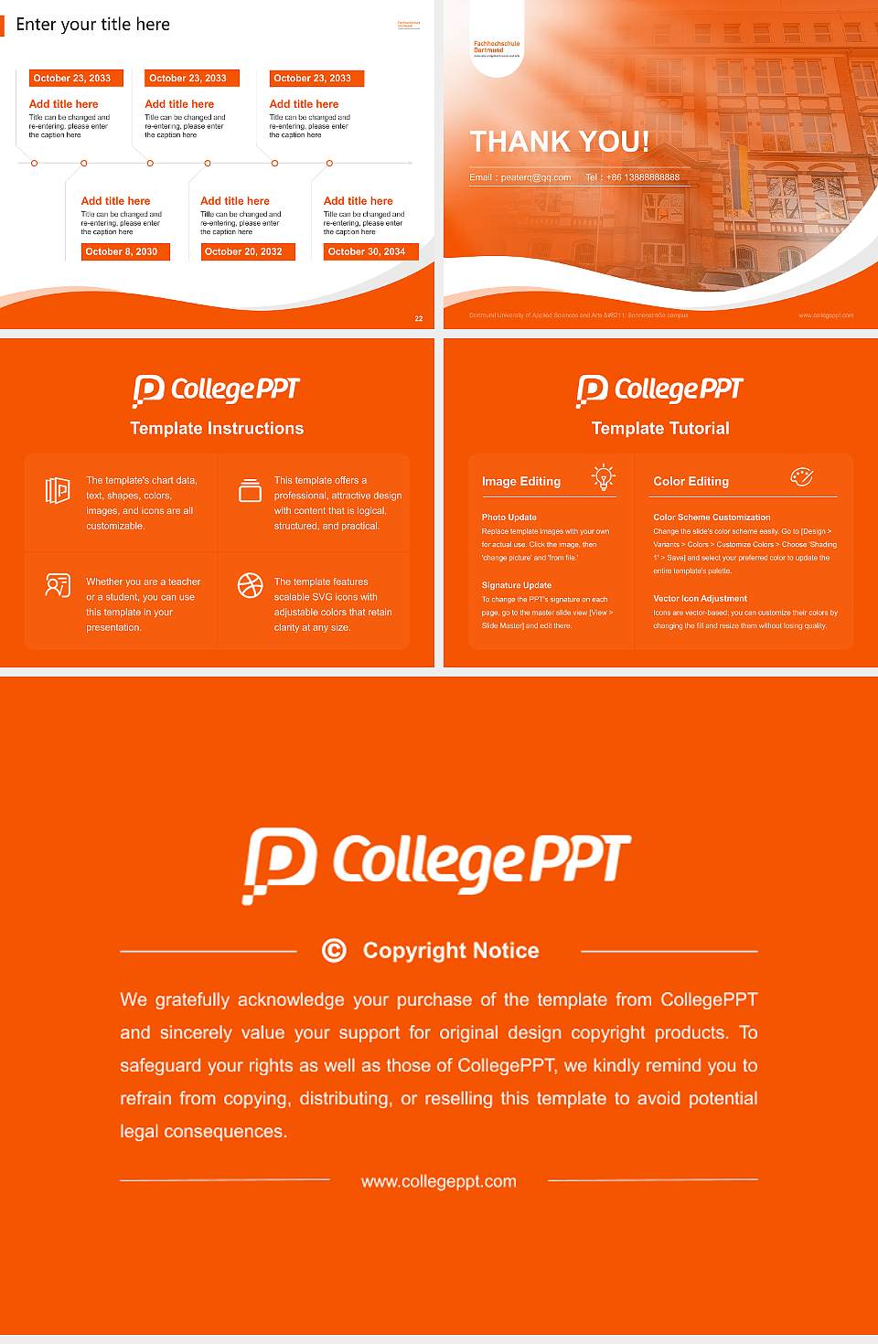 Dortmund University of Applied Sciences and Arts – Sonnenstraße campus Lecture Sharing and Networking Event PPT Template4:3 ratio PPT effect preview image4