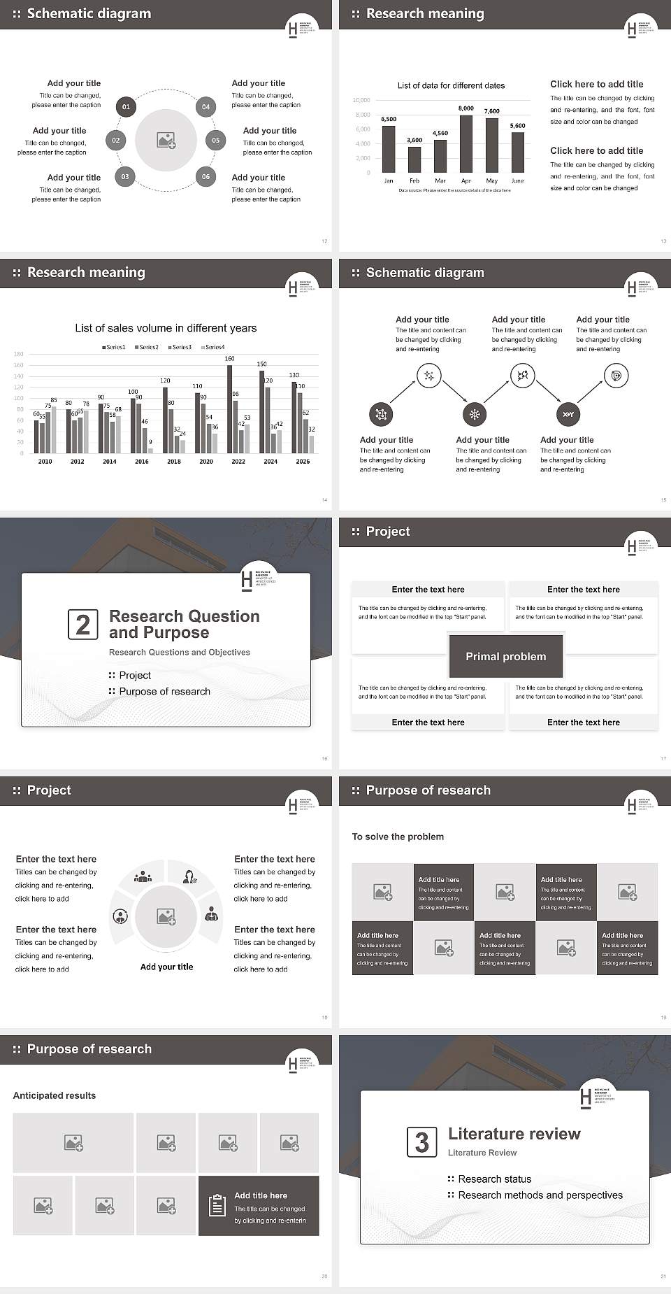 Hannover University of Applied Sciences and Arts Graduation Thesis Defense PPT Template4:3 ratio PPT effect preview image3