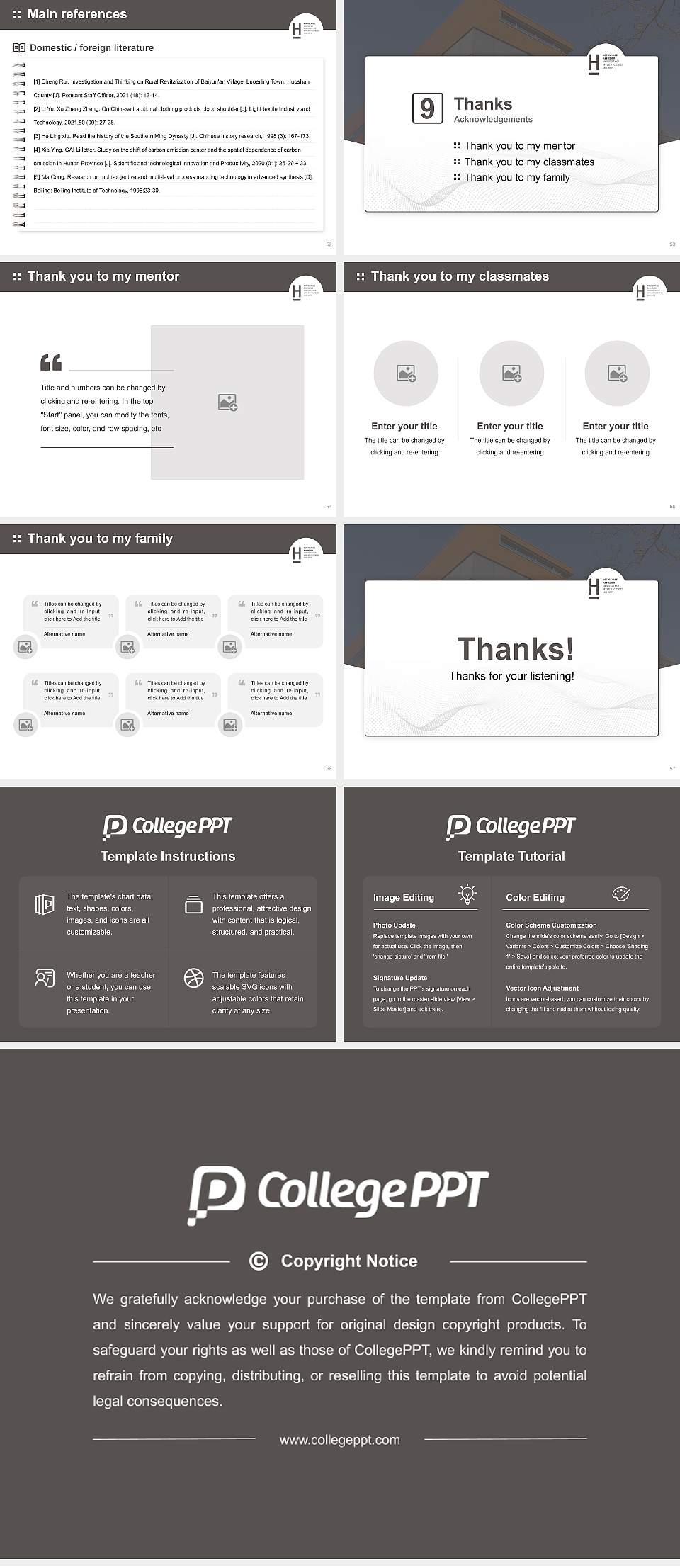 Hannover University of Applied Sciences and Arts Graduation Thesis Defense PPT Template4:3 ratio PPT effect preview image7