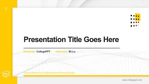 German University of Administrative Sciences Speyer Thesis Proposal/Graduation Defense PPT Template