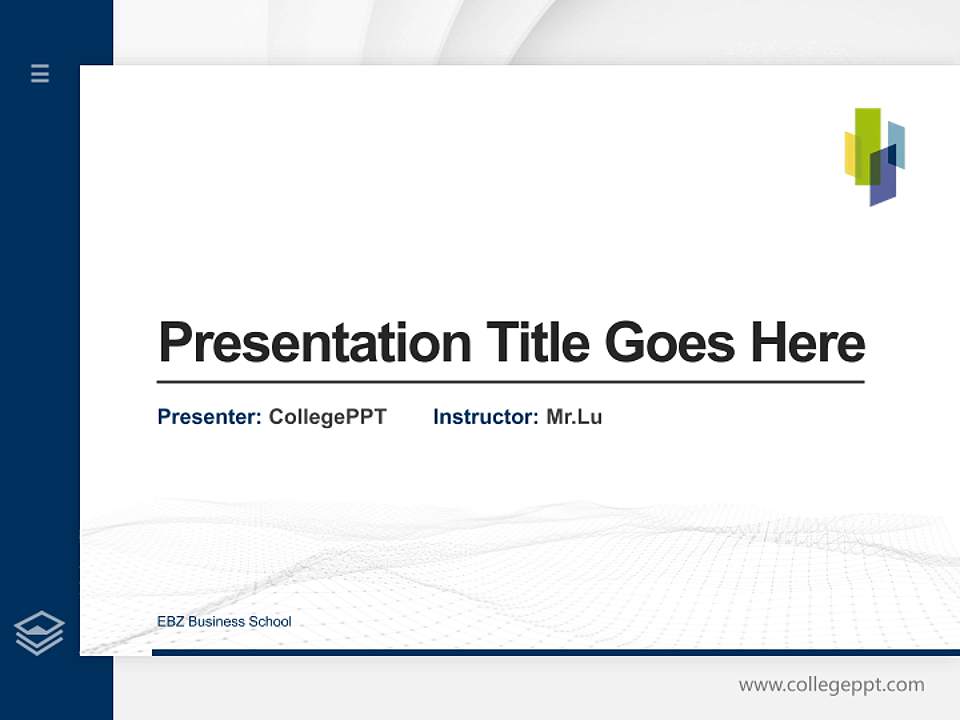 EBZ Business School Thesis Proposal/Graduation Defense PPT Template4:3 ratio PPT effect preview image5