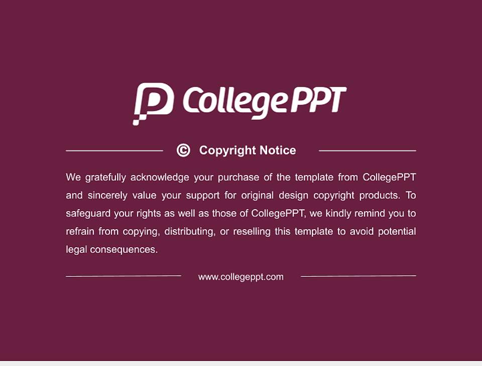 Charlotte Fresenius University Thesis Proposal/Graduation Defense PPT Template4:3 ratio PPT effect preview image5
