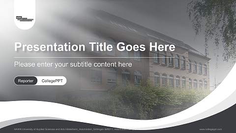 HAWK University of Applied Sciences and Arts Hildesheim_Holzminden_Göttingen – Holzminden campus Lecture Sharing and Networking Event PPT Template