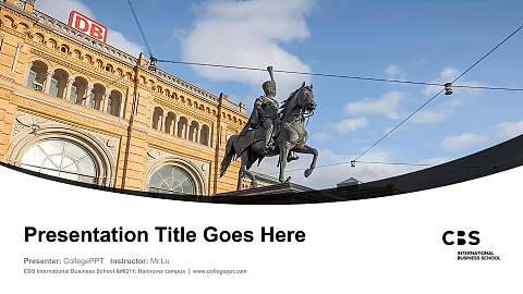 CBS International Business School – Hannover campus Course/Courseware Creation PPT Template