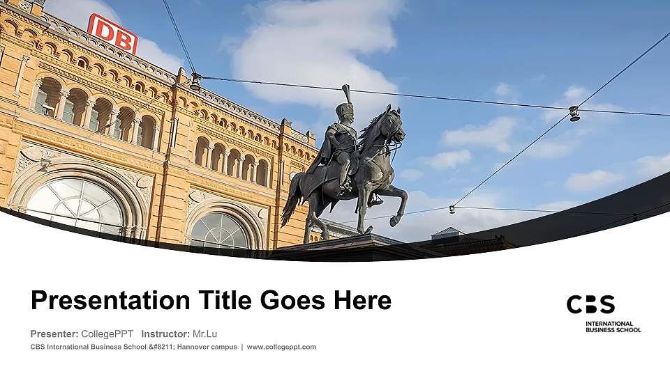 CBS International Business School – Hannover campus Course/Courseware Creation PPT Template16:9 ratio PPT effect preview image