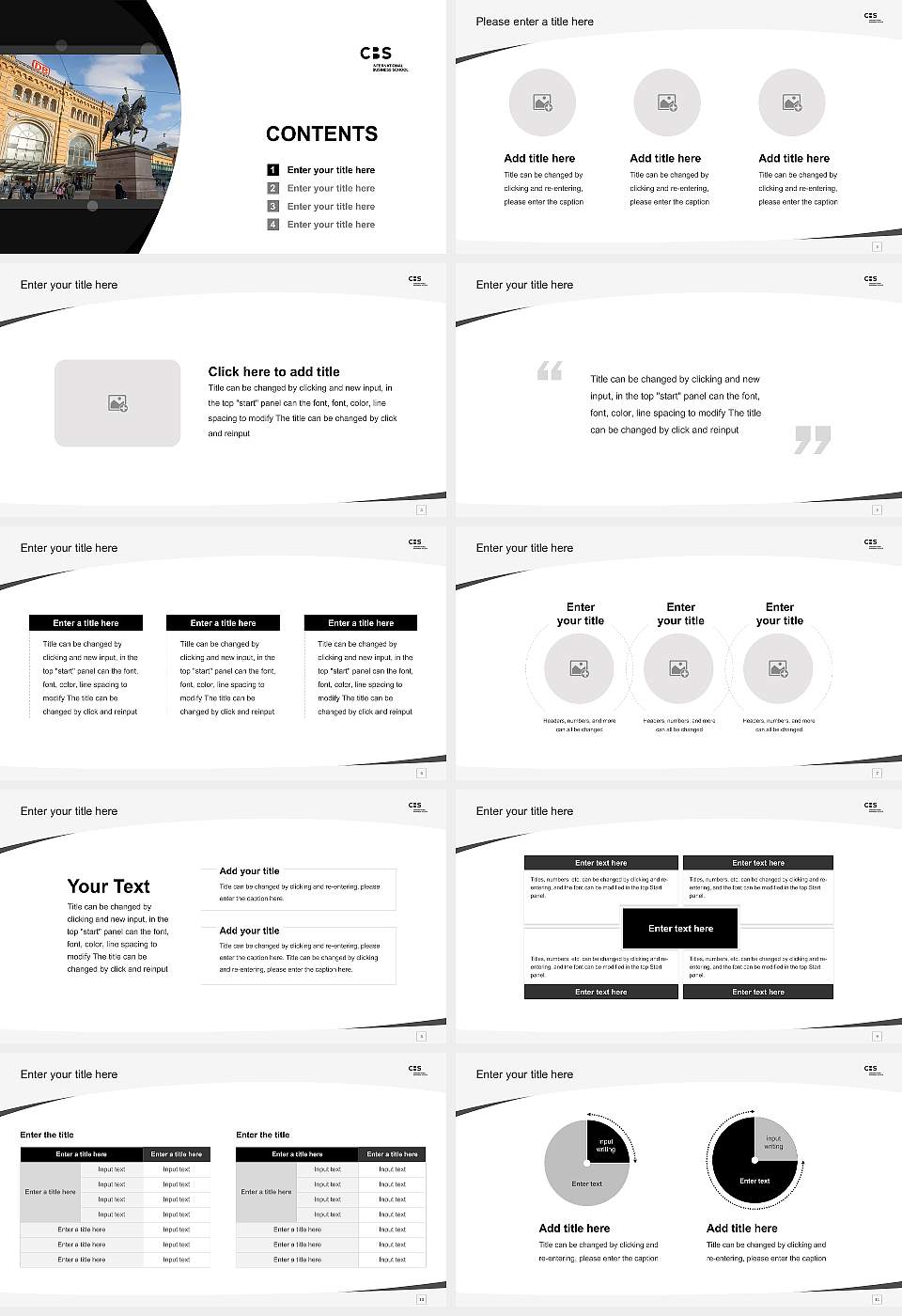 CBS International Business School – Hannover campus Course/Courseware Creation PPT Template16:9 ratio PPT effect preview image2