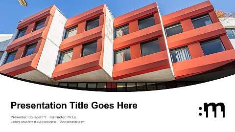 Cologne University of Music and Dance Course/Courseware Creation PPT Template
