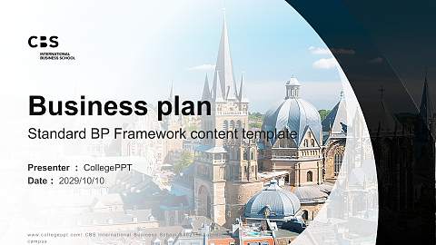 CBS International Business School – Aachen campus Competition/Entrepreneurship Contest PPT Template