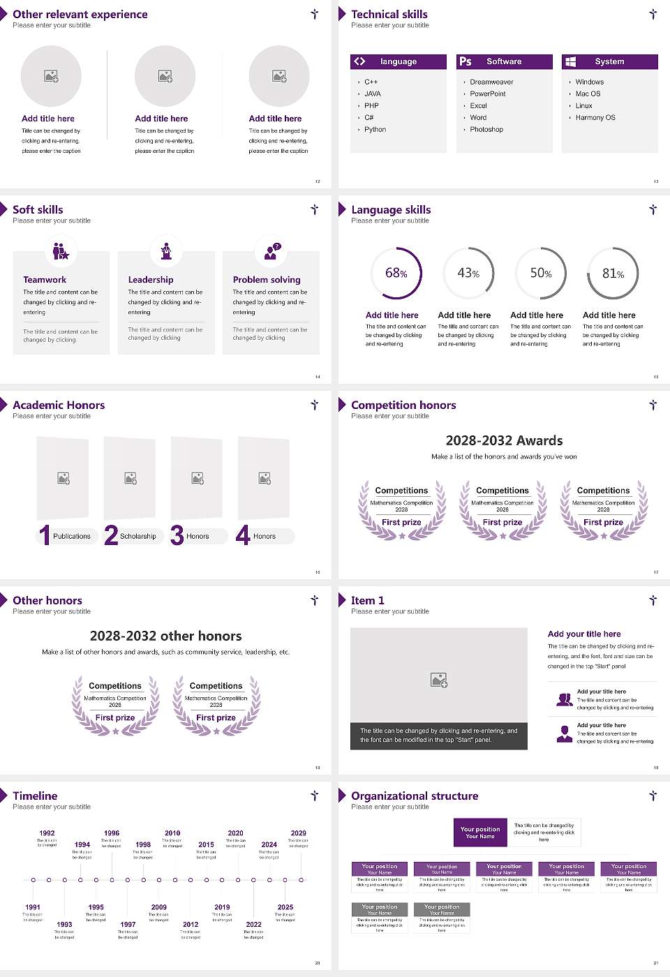 Evangelical University of Applied Sciences Nuremberg Resume PPT Template16:9 ratio PPT effect preview image3
