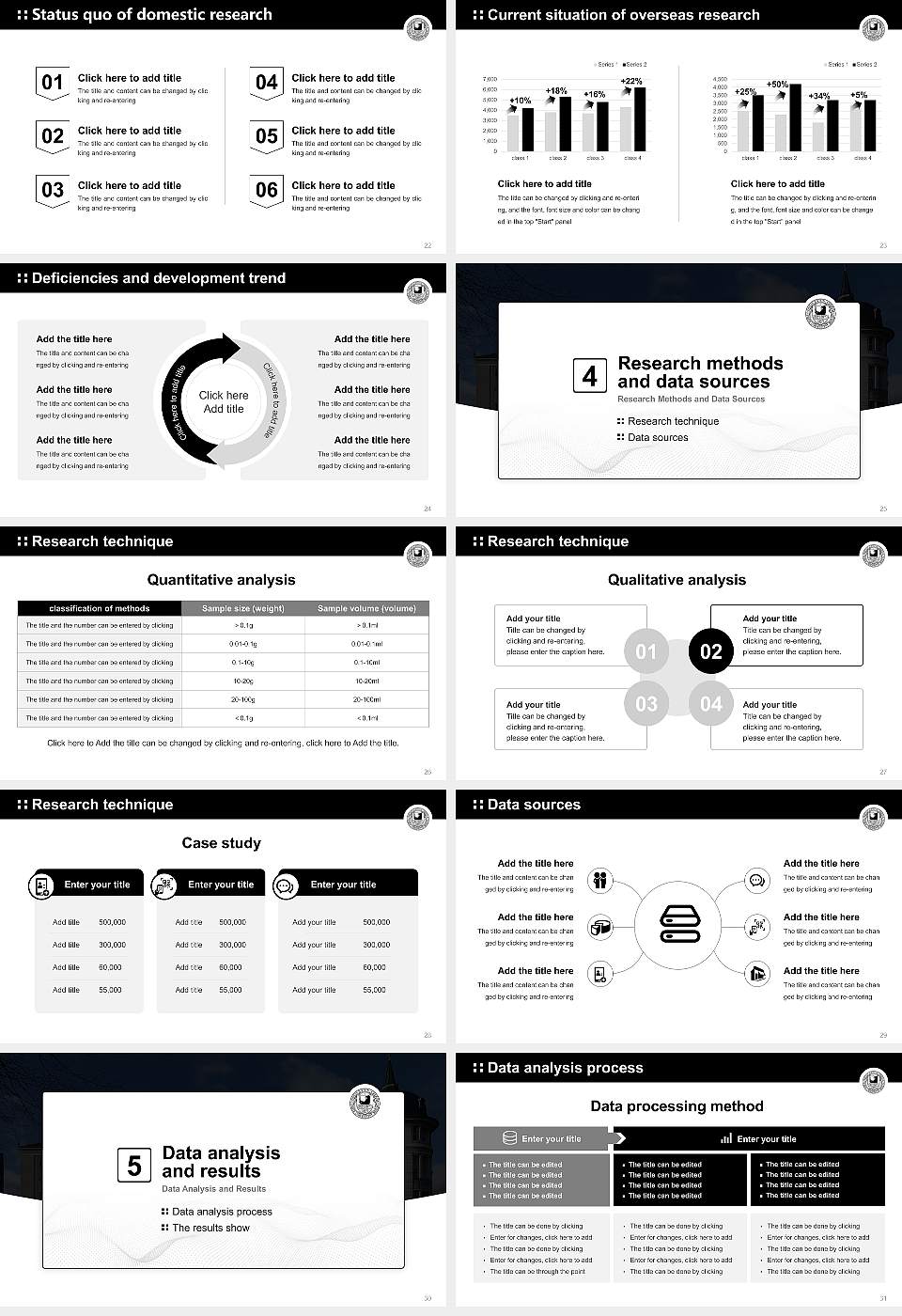 Free University of Berlin Graduation Thesis Defense PPT Template16:9 ratio PPT effect preview image4