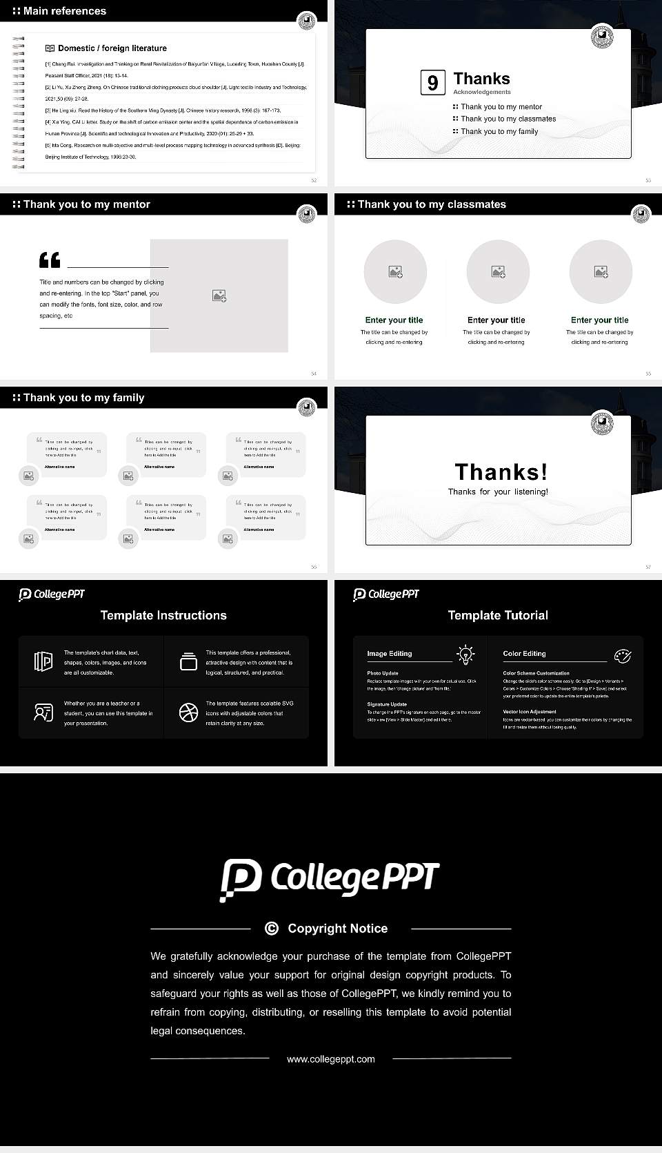 Free University of Berlin Graduation Thesis Defense PPT Template16:9 ratio PPT effect preview image7