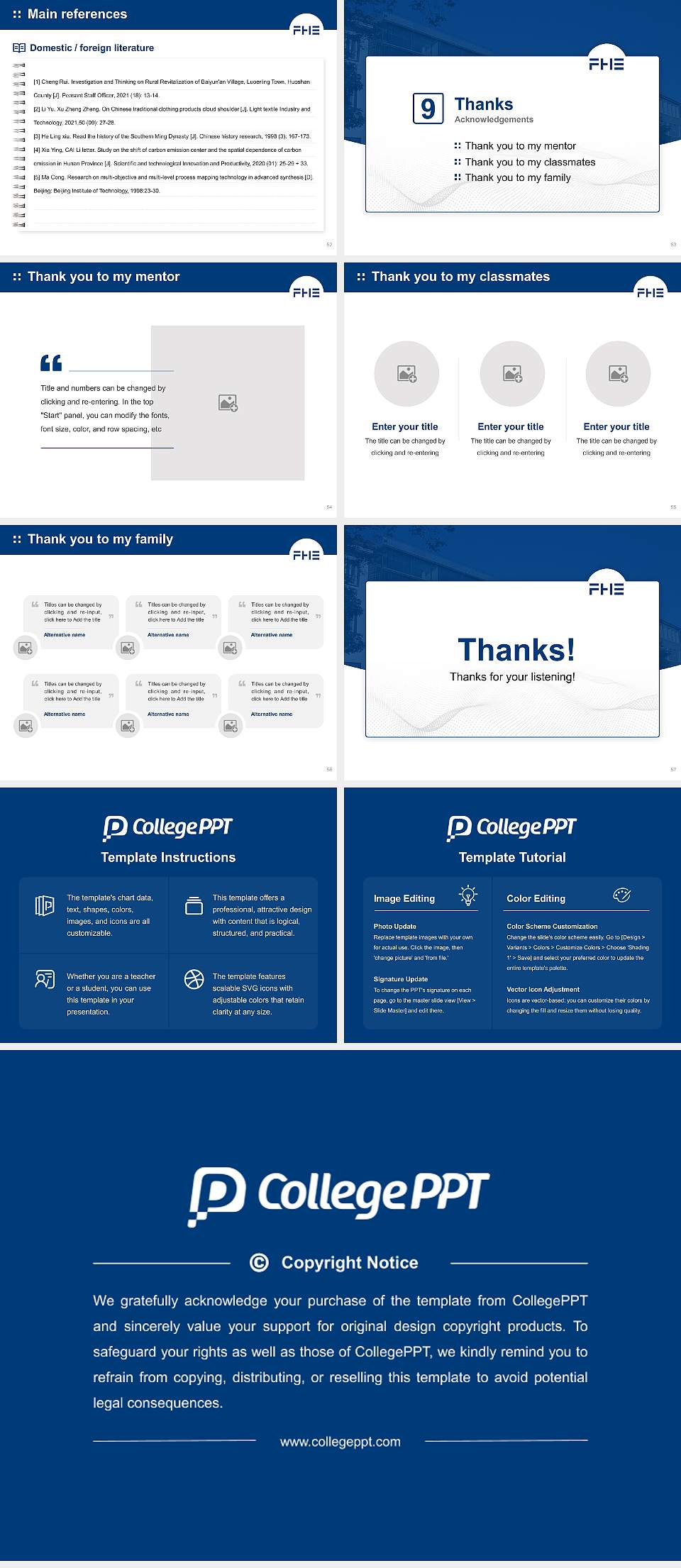 Erfurt University of Applied Sciences Graduation Thesis Defense PPT Template4:3 ratio PPT effect preview image7