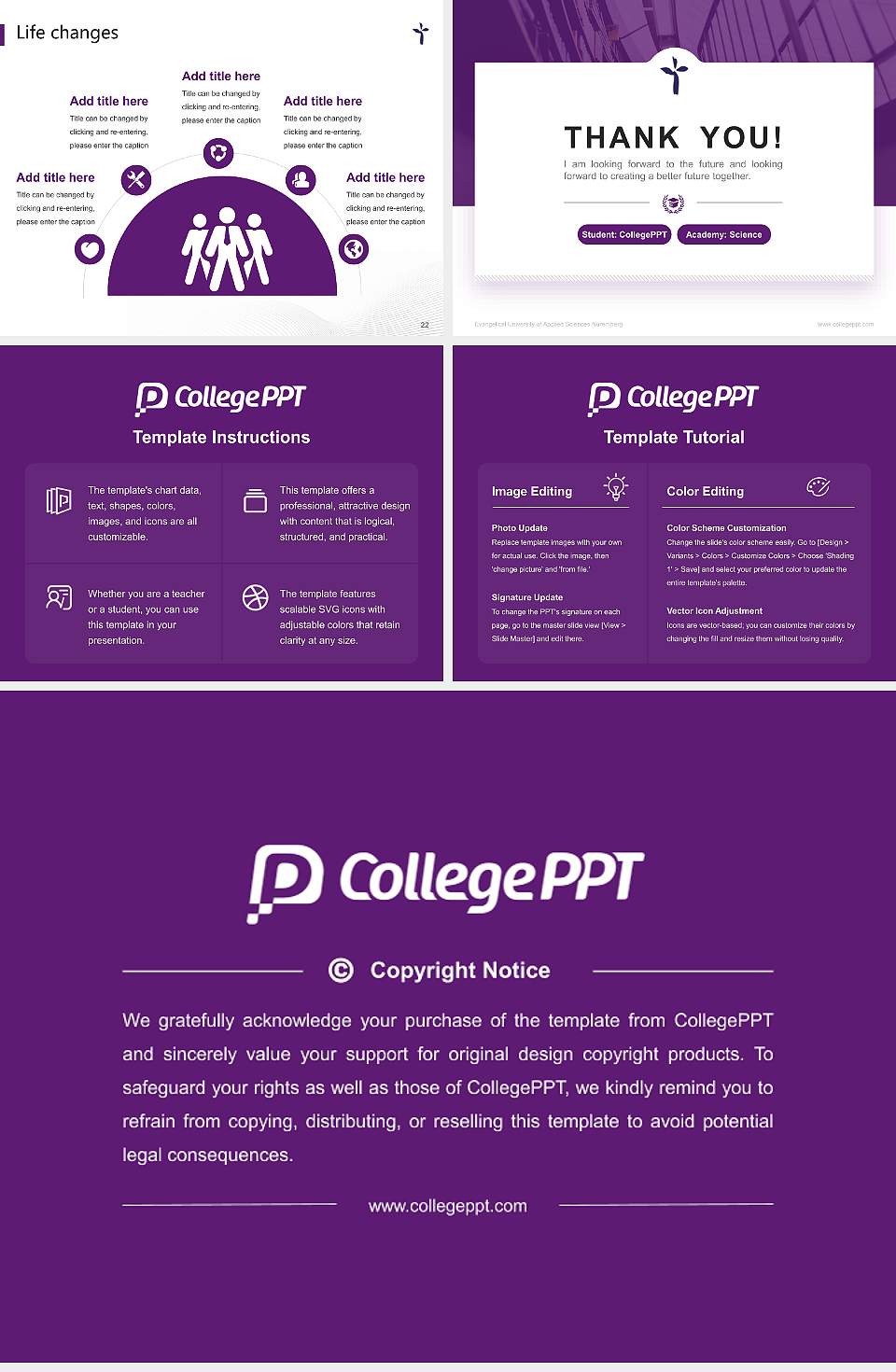Evangelical University of Applied Sciences Nuremberg National Scholarship Defense PPT Template4:3 ratio PPT effect preview image4