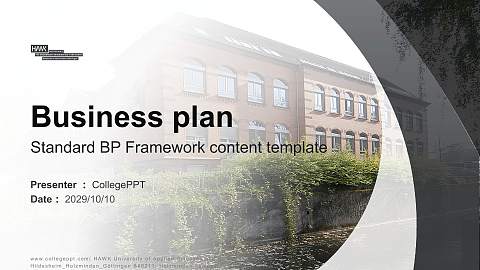 HAWK University of Applied Sciences and Arts Hildesheim_Holzminden_Göttingen – Holzminden campus Competition/Entrepreneurship Contest PPT Template