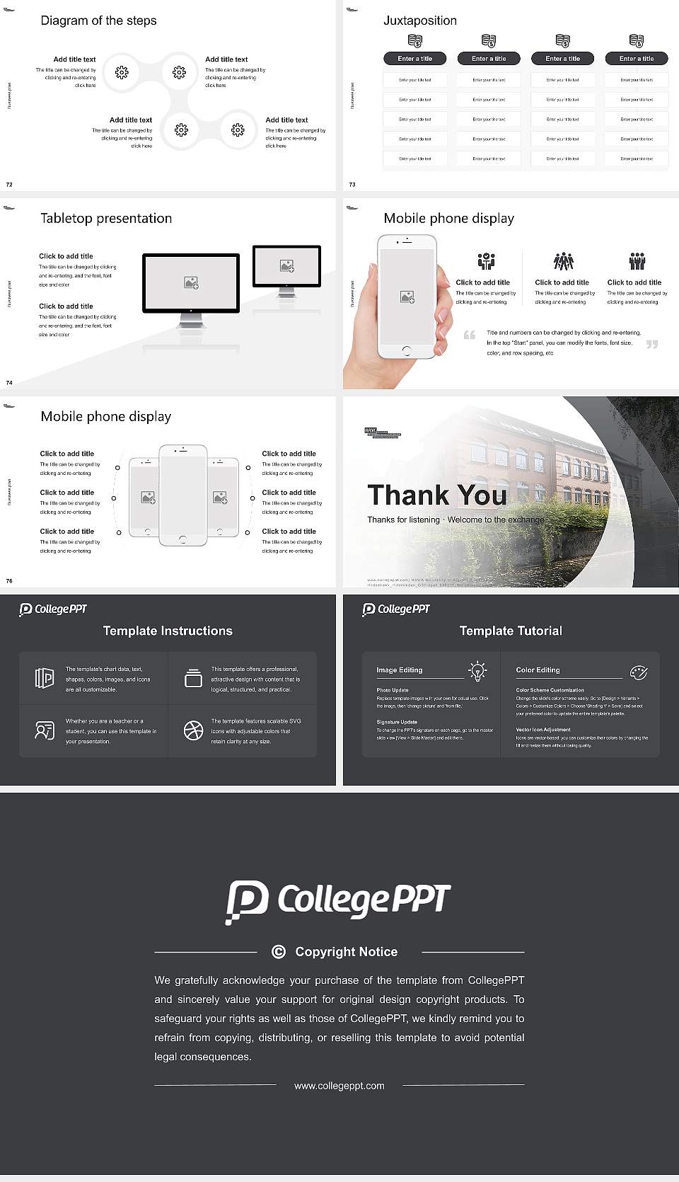 HAWK University of Applied Sciences and Arts Hildesheim_Holzminden_Göttingen – Holzminden campus Competition/Entrepreneurship Contest PPT Template16:9 ratio PPT effect preview image9