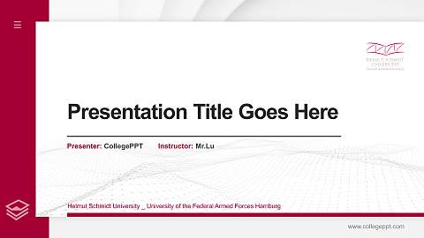 Helmut Schmidt University _ University of the Federal Armed Forces Hamburg Thesis Proposal/Graduation Defense PPT Template