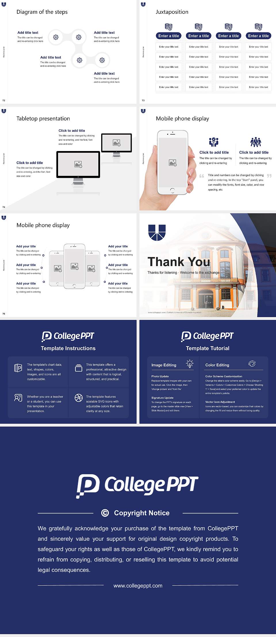 Catholic University of Eichstätt-Ingolstadt Competition/Entrepreneurship Contest PPT Template4:3 ratio PPT effect preview image9