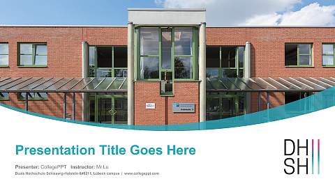 Duale Hochschule Schleswig-Holstein – Lübeck campus Course/Courseware Creation PPT Template