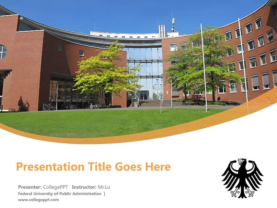 Federal University of Public Administration Course/Courseware Creation PPT Template4:3 ratio PPT effect preview image5