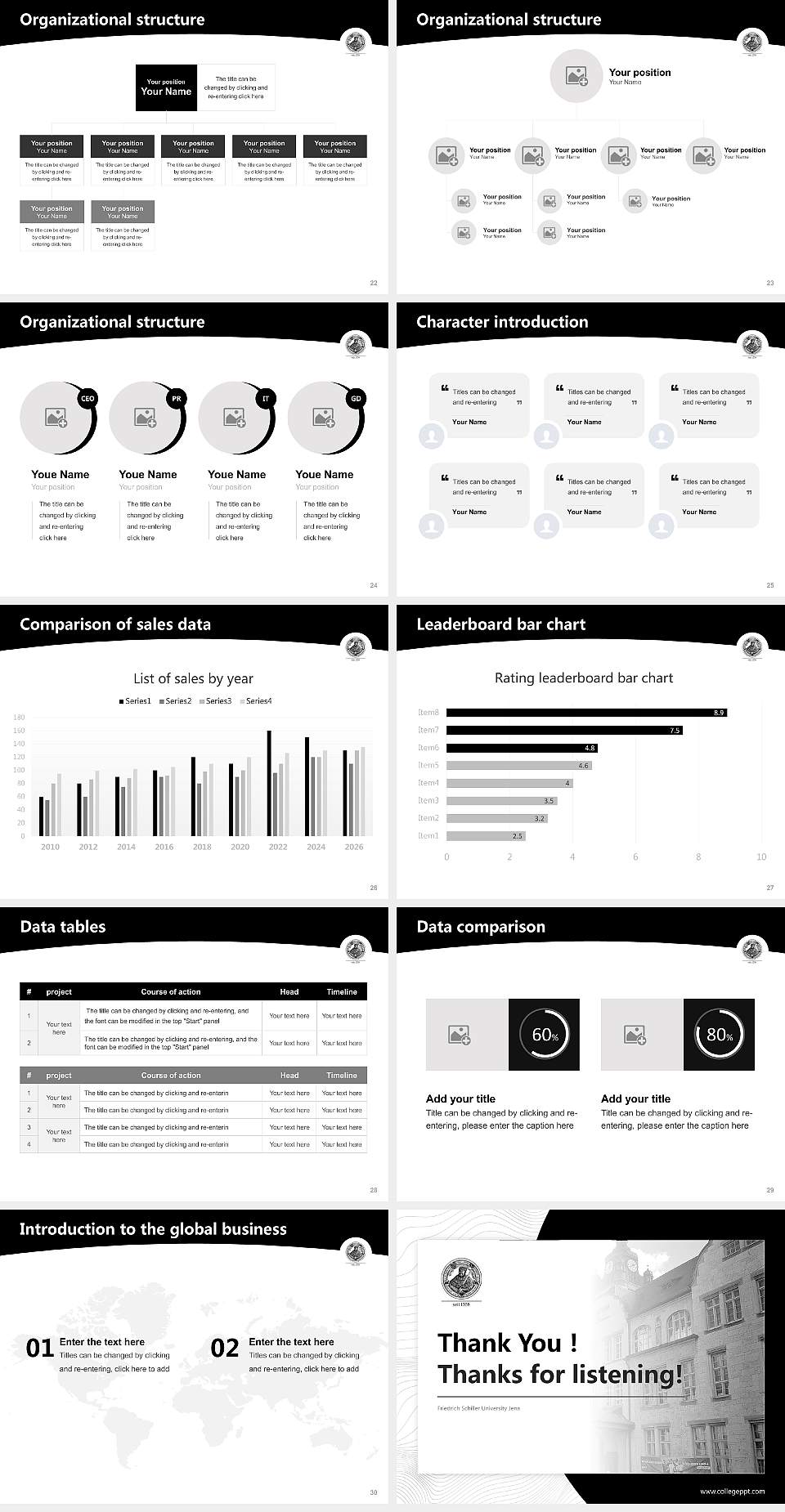 Friedrich Schiller University Jena Academic Presentation/Research Findings Report PPT Template4:3 ratio PPT effect preview image4