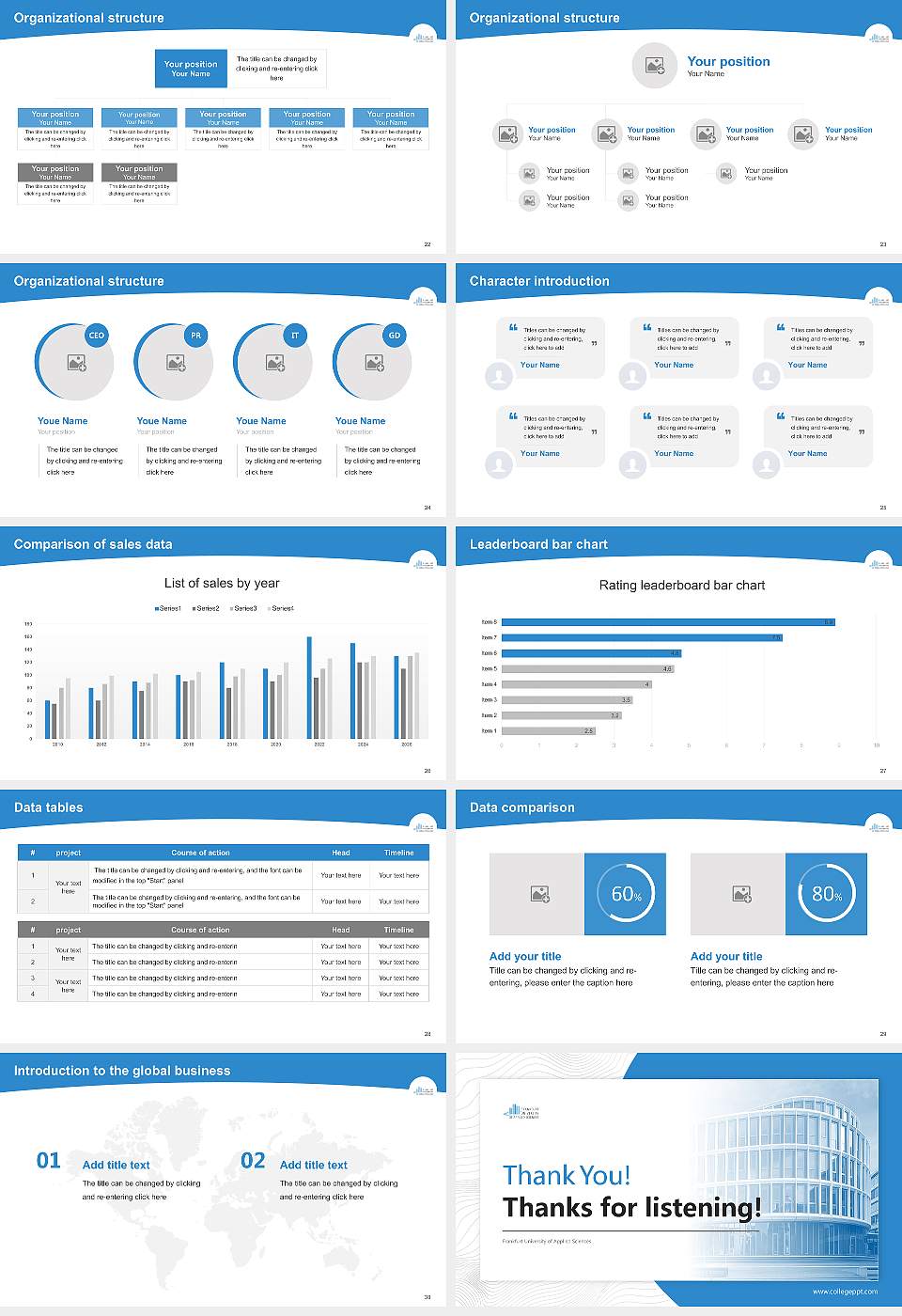 Frankfurt University of Applied Sciences Academic Presentation/Research Findings Report PPT Template16:9 ratio PPT effect preview image4