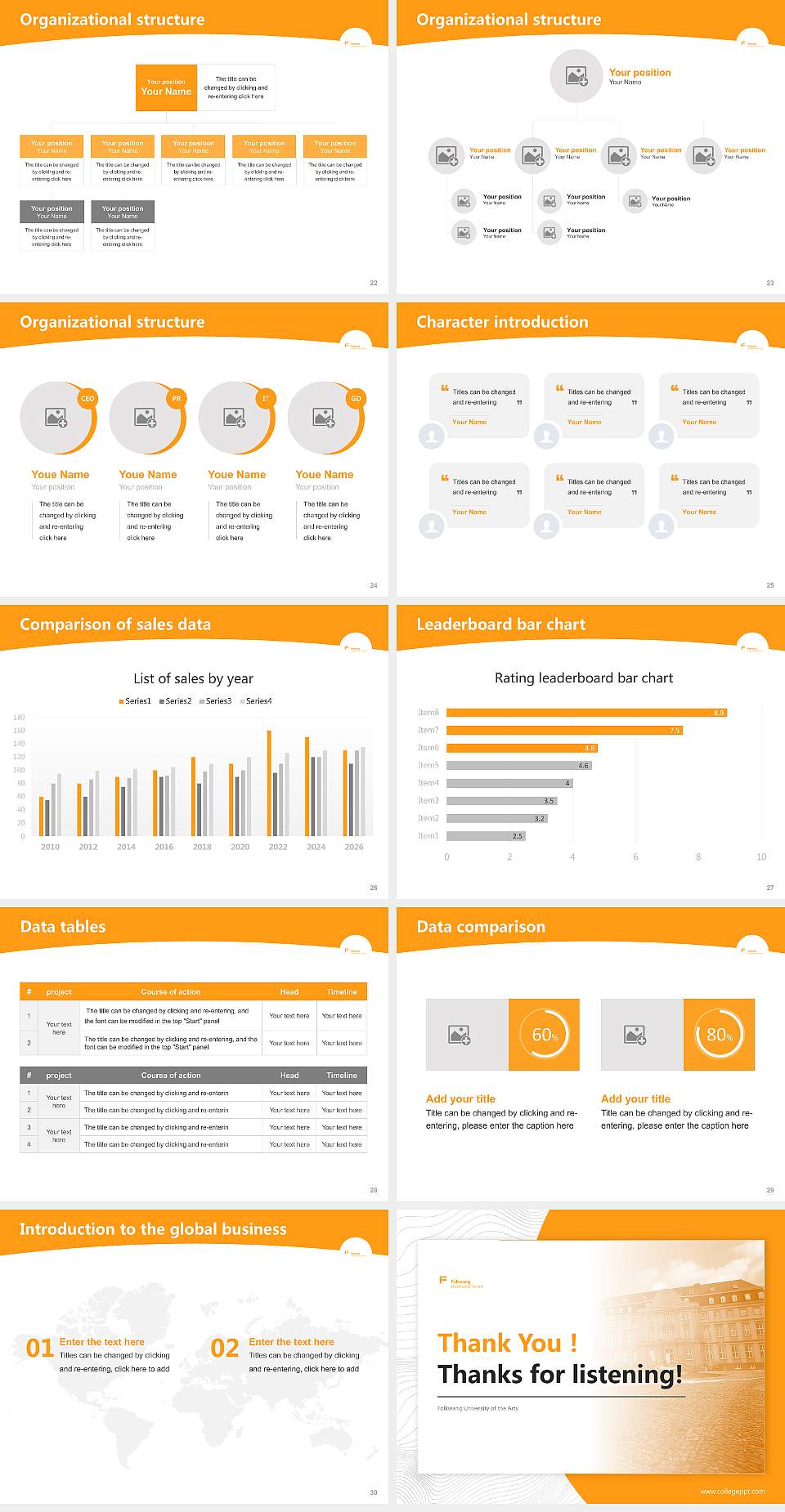 Folkwang University of the Arts Academic Presentation/Research Findings Report PPT Template4:3 ratio PPT effect preview image4