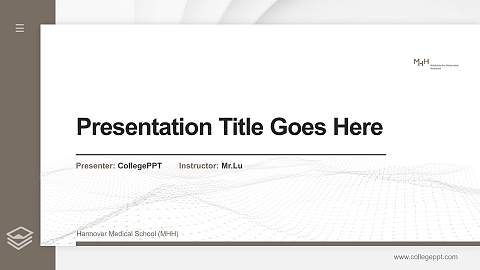 Hannover Medical School (MHH) Thesis Proposal/Graduation Defense PPT Template