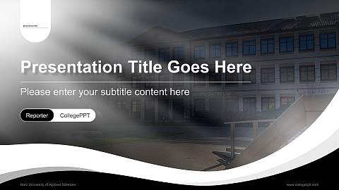 Harz University of Applied Sciences Lecture Sharing and Networking Event PPT Template