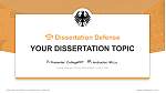 Hochschule des Bundes für öffentliche Verwaltung Disputation Powerpoint Vorlage