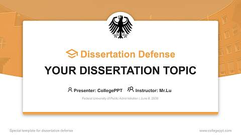 Federal University of Public Administration Graduation Thesis Defense PPT Template
