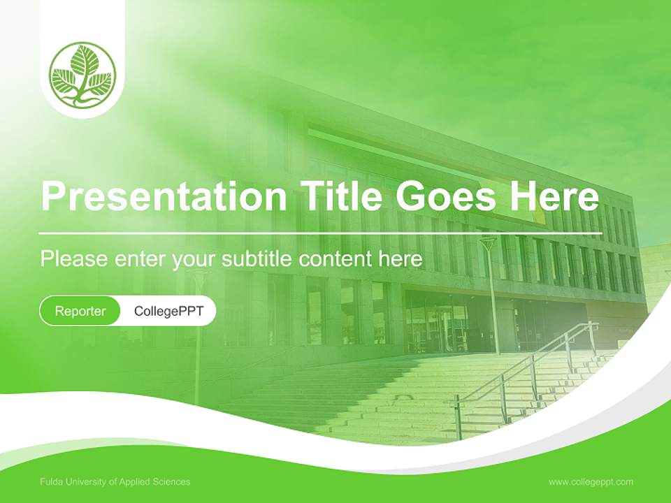 Fulda University of Applied Sciences Lecture Sharing and Networking Event PPT Template4:3 ratio PPT effect preview image4