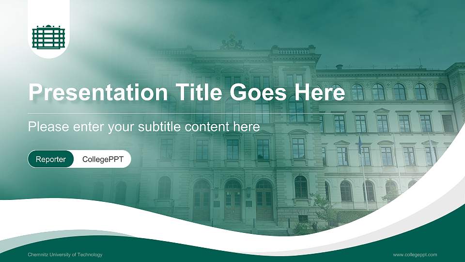 Chemnitz University of Technology Lecture Sharing and Networking Event PPT Template16:9 ratio PPT effect preview image