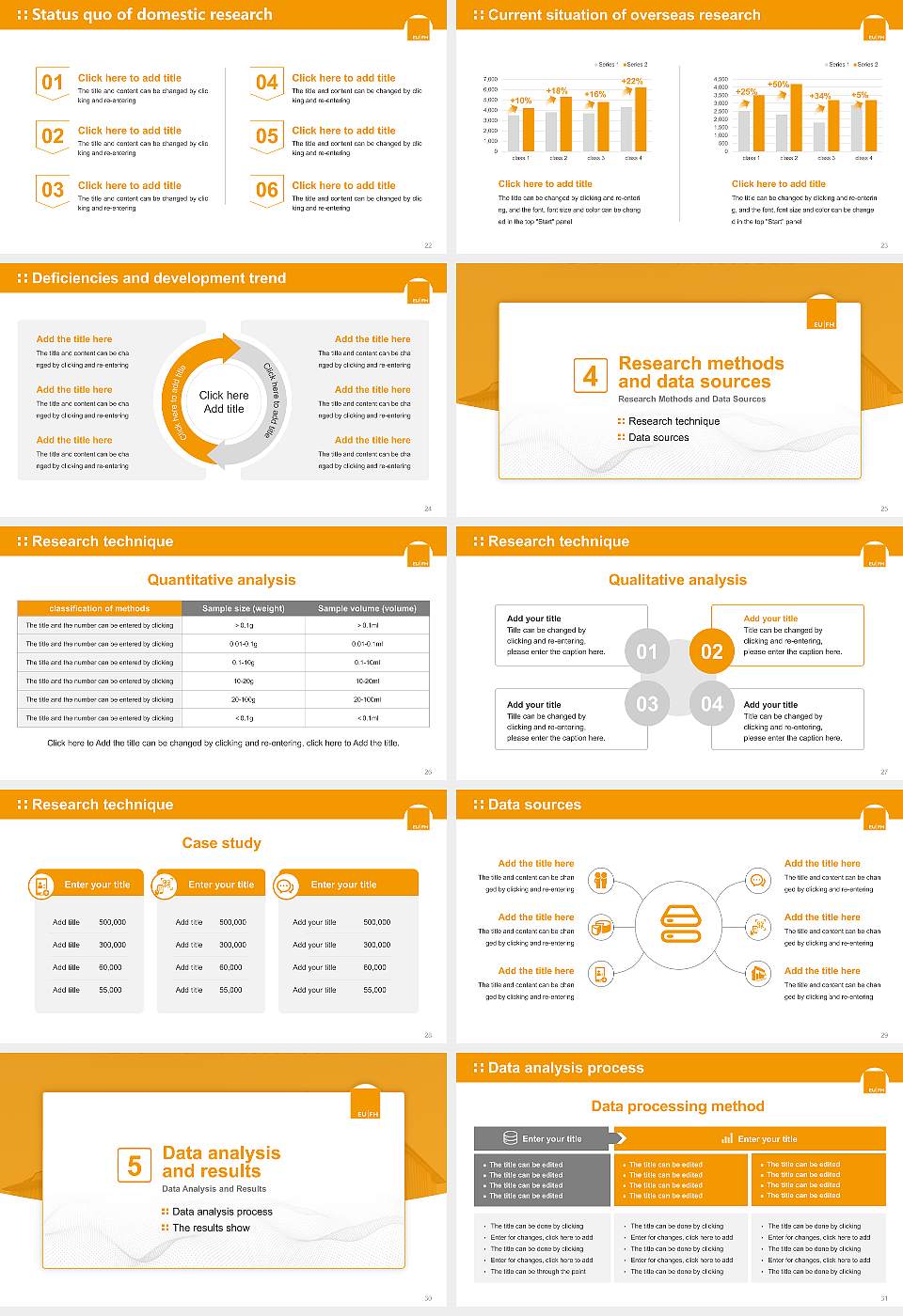 European University of Applied Sciences Graduation Thesis Defense PPT Template16:9 ratio PPT effect preview image4