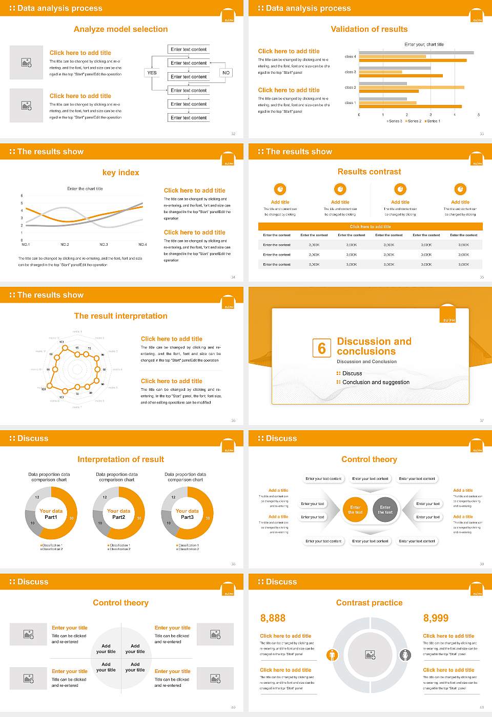 European University of Applied Sciences Graduation Thesis Defense PPT Template16:9 ratio PPT effect preview image5