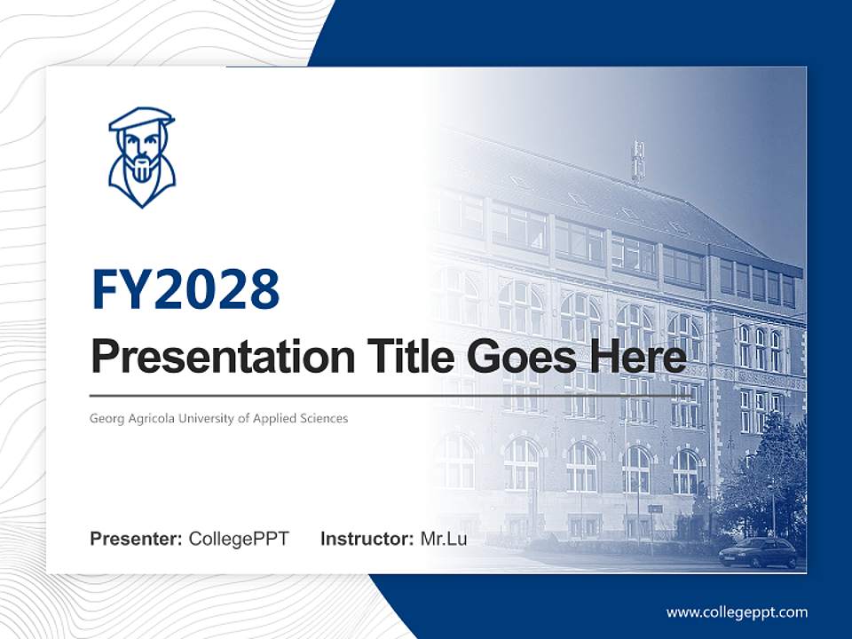 Georg Agricola University of Applied Sciences Academic Presentation/Research Findings Report PPT Template4:3 ratio PPT effect preview image5