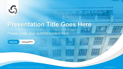 Fresenius University of Applied Sciences – Berlin campus Lecture Sharing and Networking Event PPT Template