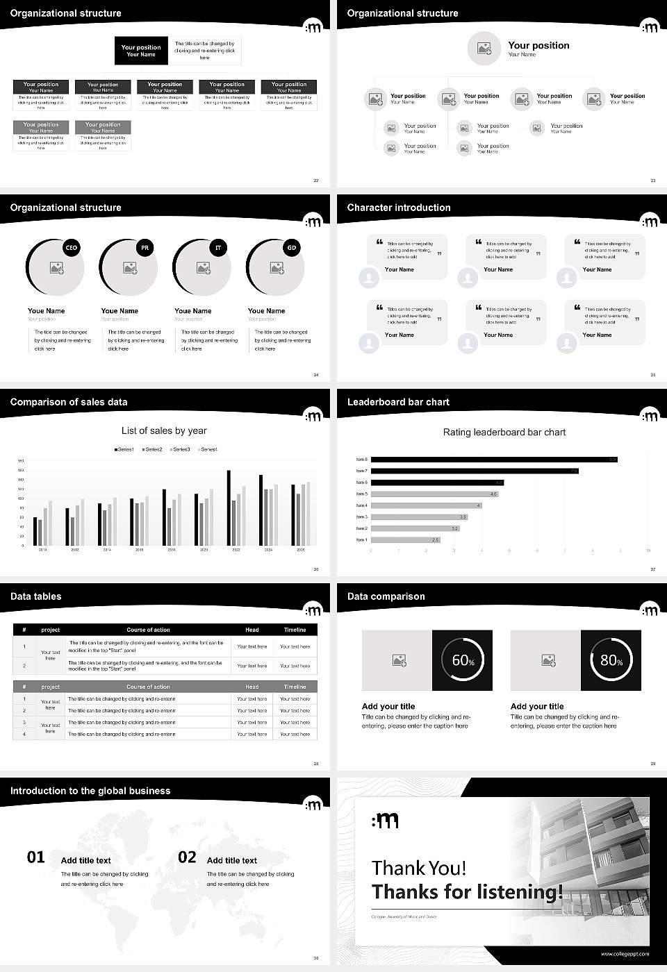 Cologne University of Music and Dance Academic Presentation/Research Findings Report PPT Template16:9 ratio PPT effect preview image4