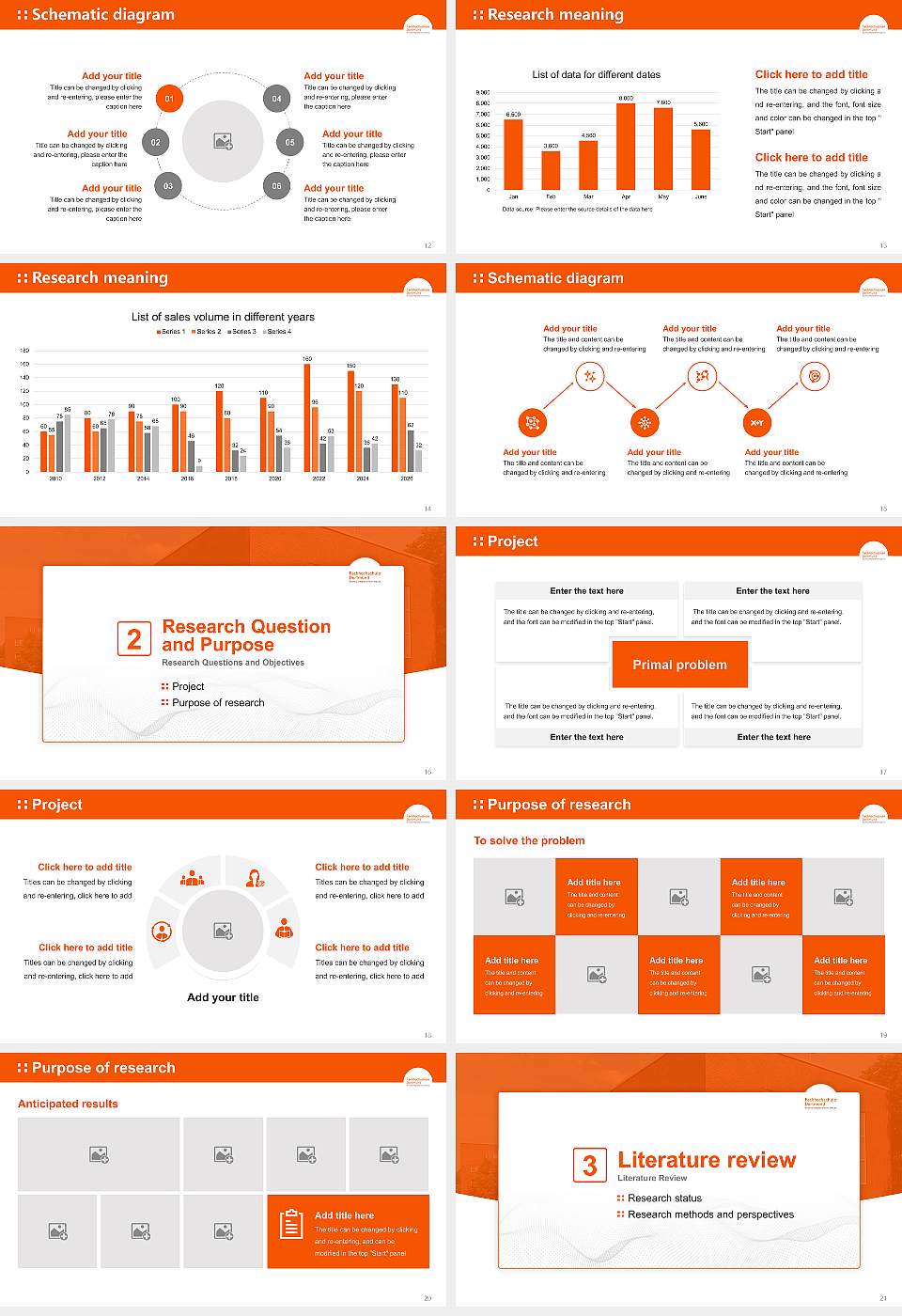 Dortmund University of Applied Sciences and Arts – Max-Ophüls-Platz campus Graduation Thesis Defense PPT Template16:9 ratio PPT effect preview image3